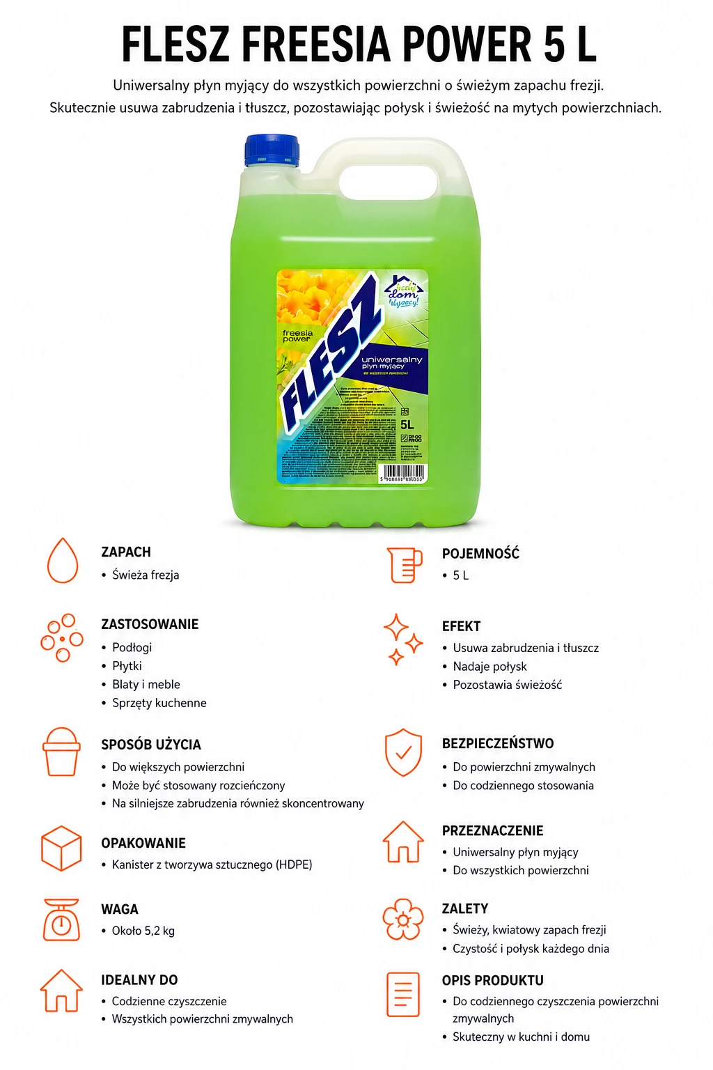 Flesz Freesia Power 5 L