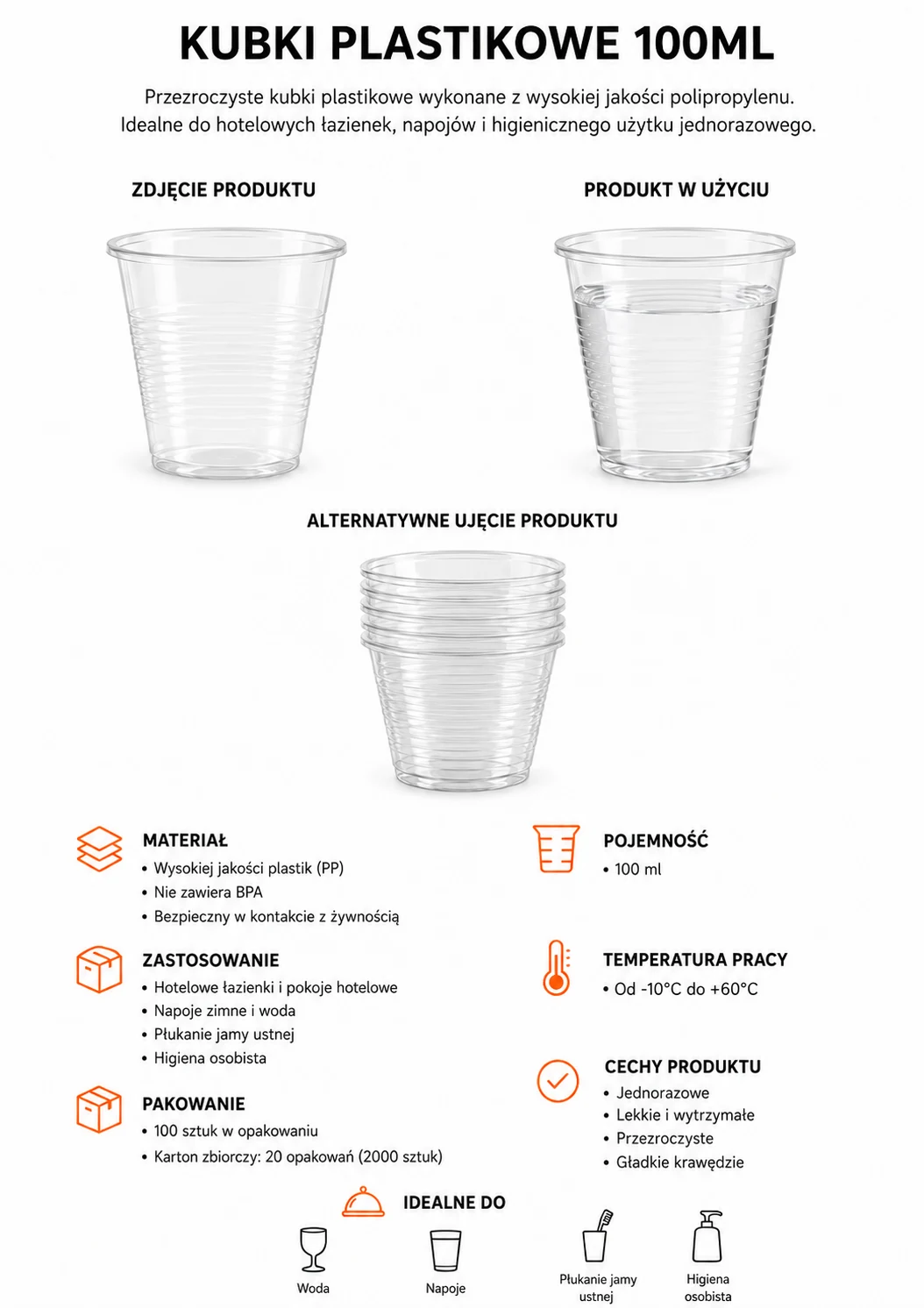 Kubek transparent 100ml